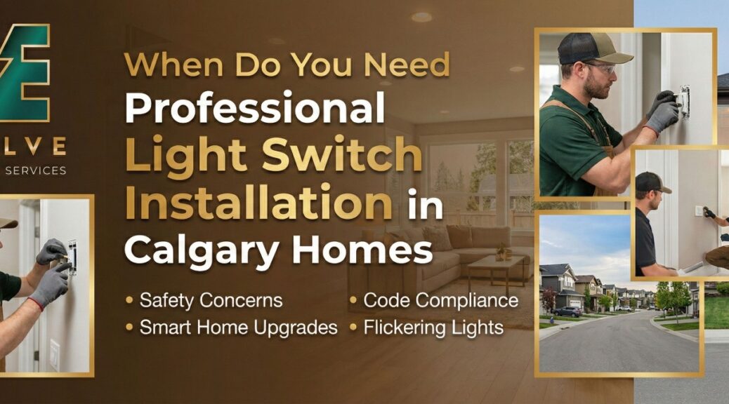 light switch installation in Calgary