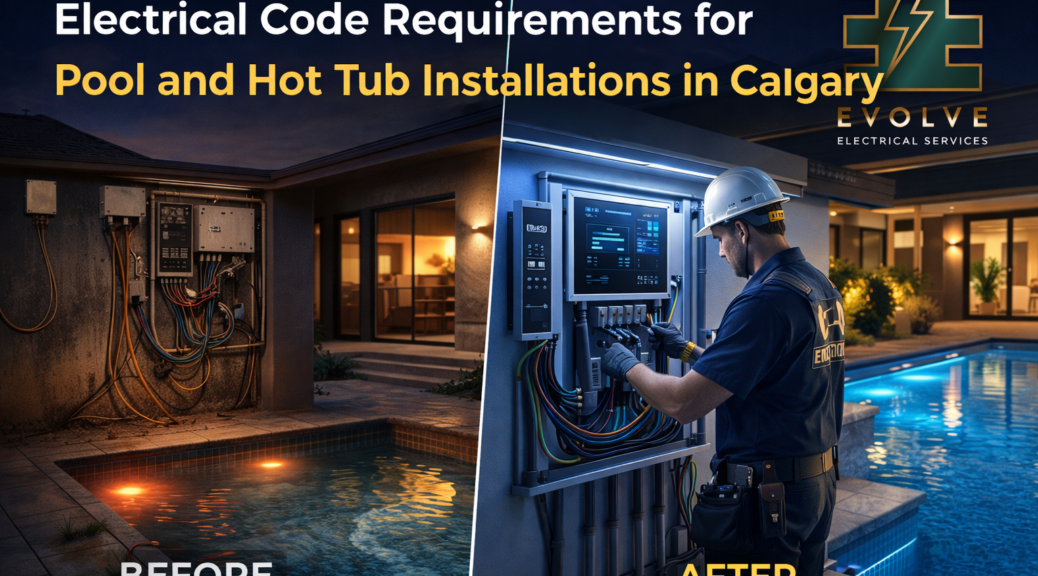 pool electrical installation in Calgary