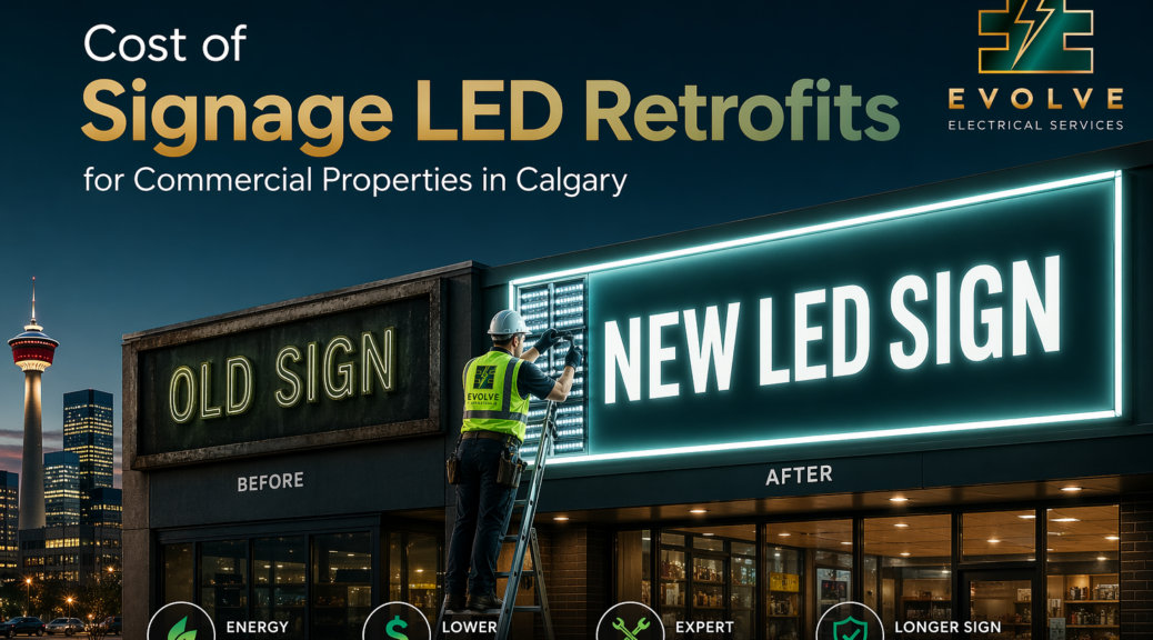 signage LED retrofits in Calgary