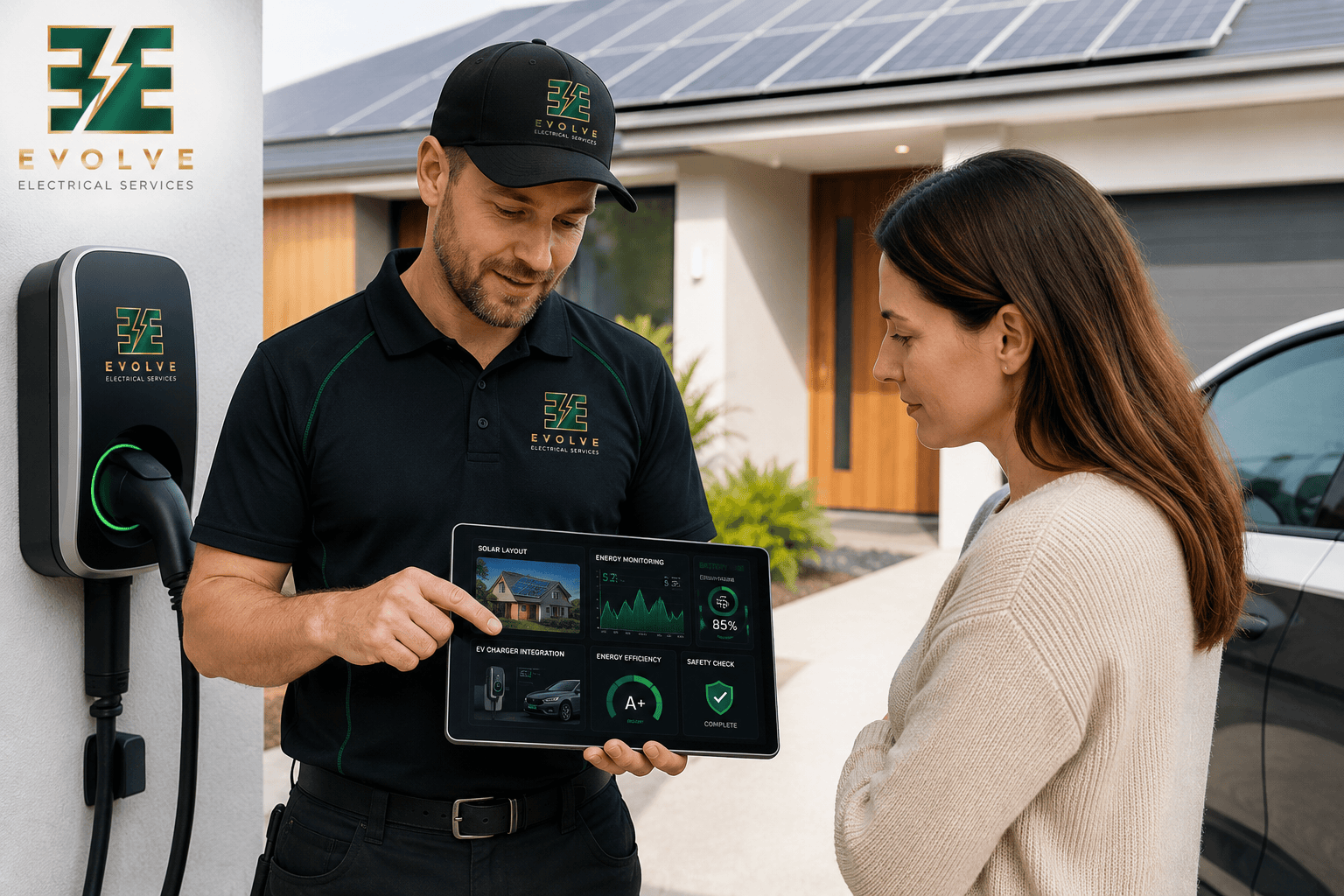 EV and solar panel installation in Calgary