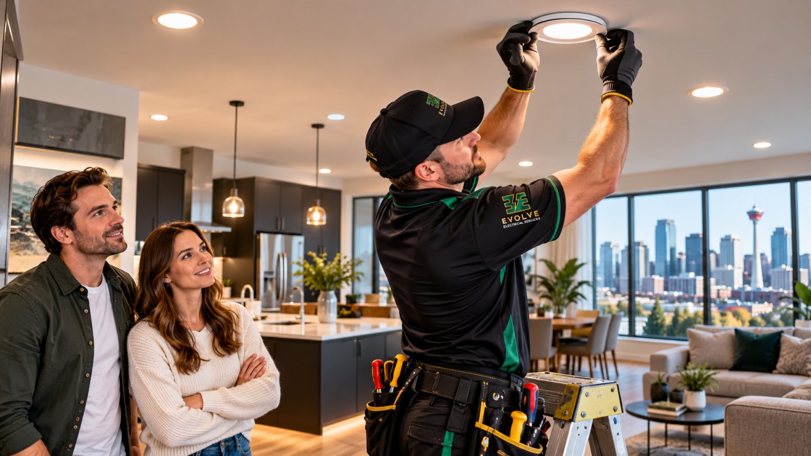 LED downlight installation Calgary
