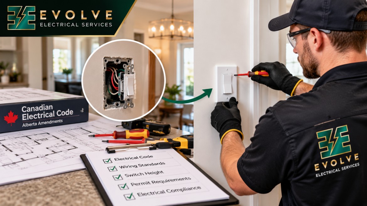 light switch installation Calgary